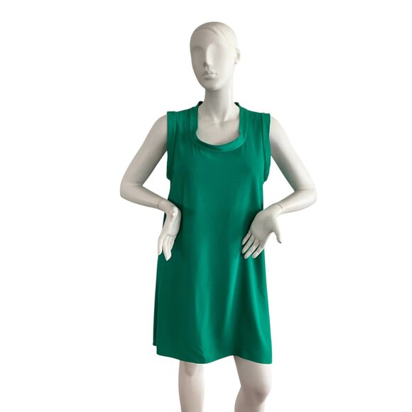 TRINA TURK Double Rainbow Shift Dress In Jade L - Picture 3 of 10